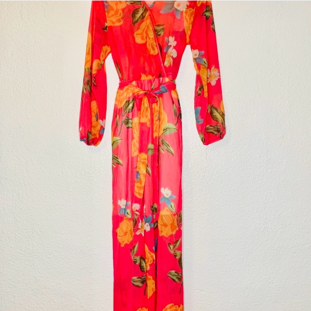 Fuchsia Floral Maxi Dress | Romantic Bold Statement